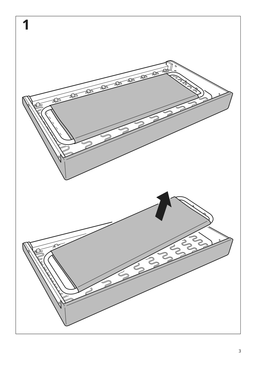 Assembly instructions for IKEA Glostad loveseat knisa dark gray | Page 3 - IKEA GLOSTAD loveseat 504.890.12