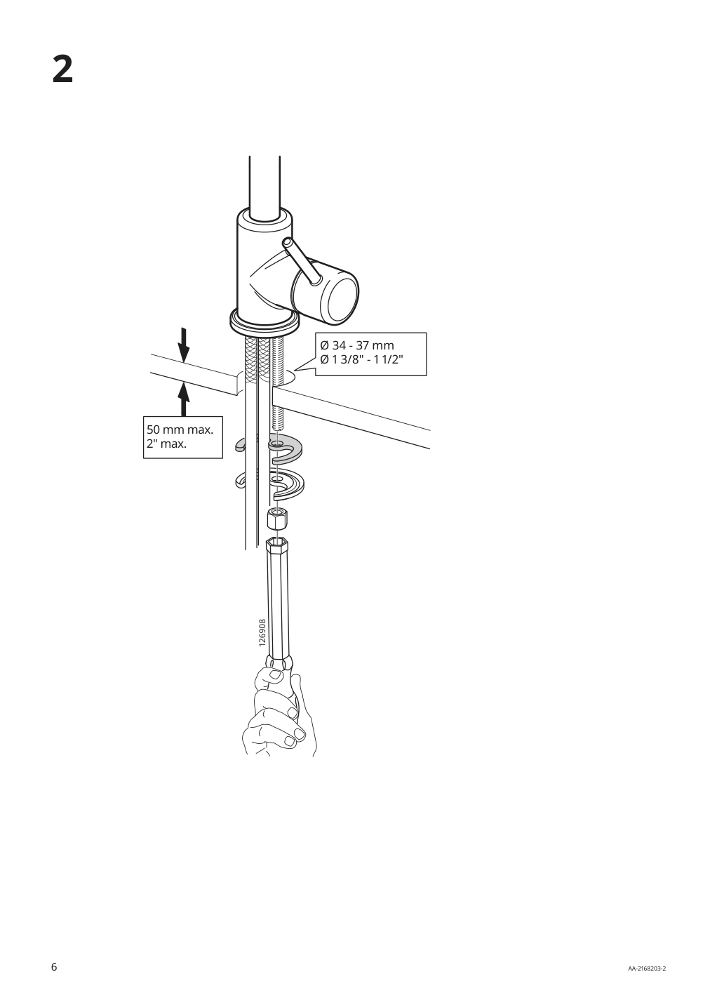Assembly instructions for IKEA Glypen bath faucet chrome plated | Page 6 - IKEA ENHET / TVÄLLEN Bathroom vanity w doors/sink/faucet 095.578.29