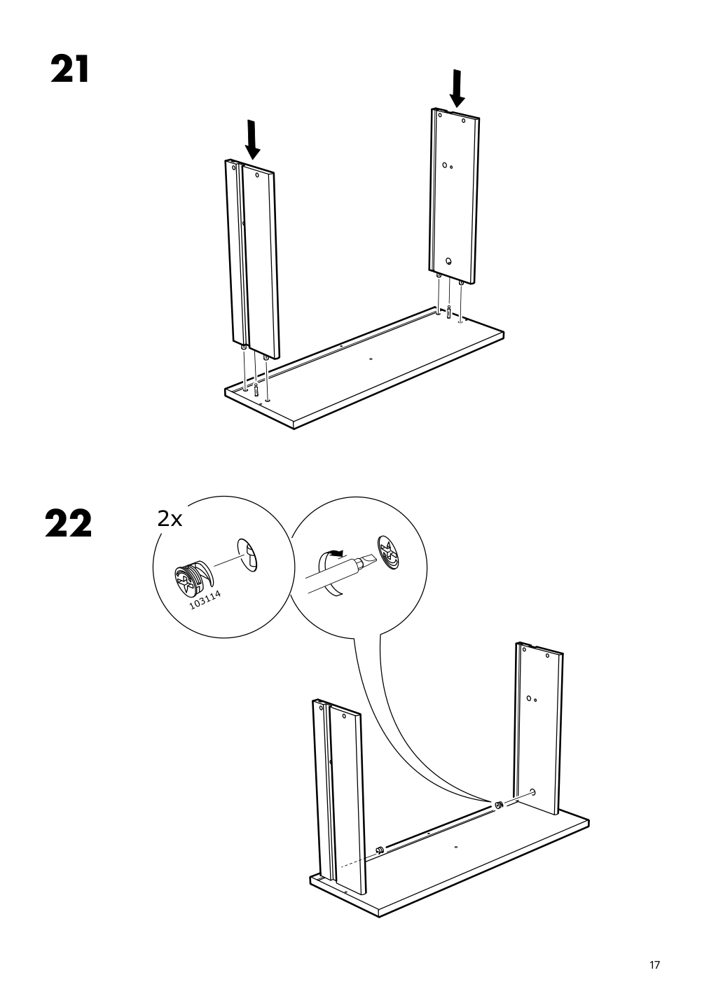 Assembly instructions for IKEA Godishus 3 drawer chest white | Page 17 - IKEA GODISHUS 3-drawer chest 804.334.86