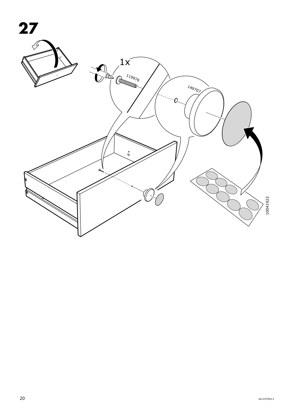 Assembly instructions for IKEA Godishus 3 drawer chest white | Page 20 - IKEA GODISHUS 3-drawer chest 804.334.86