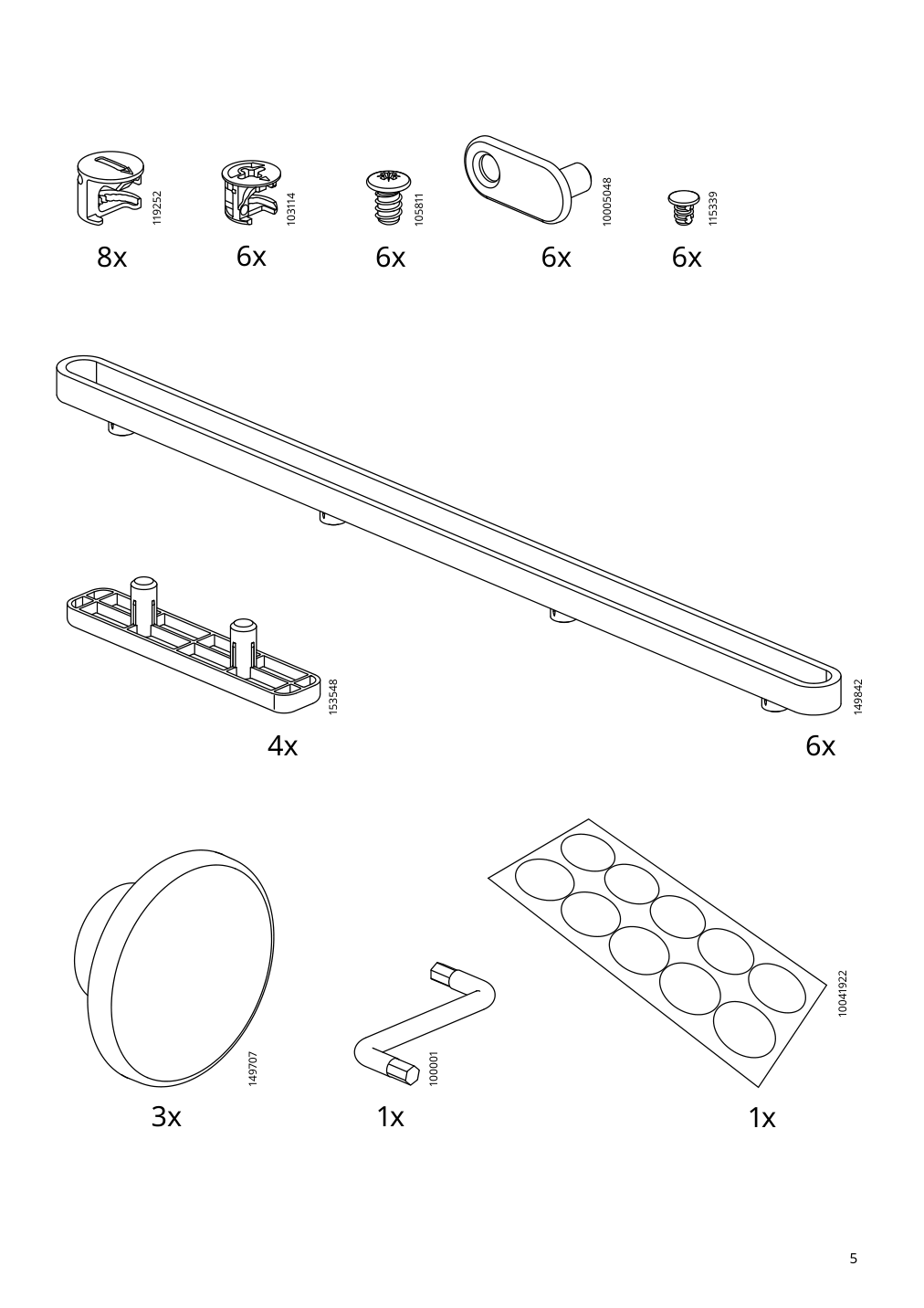 Assembly instructions for IKEA Godishus 3 drawer chest white | Page 5 - IKEA GODISHUS 3-drawer chest 804.334.86