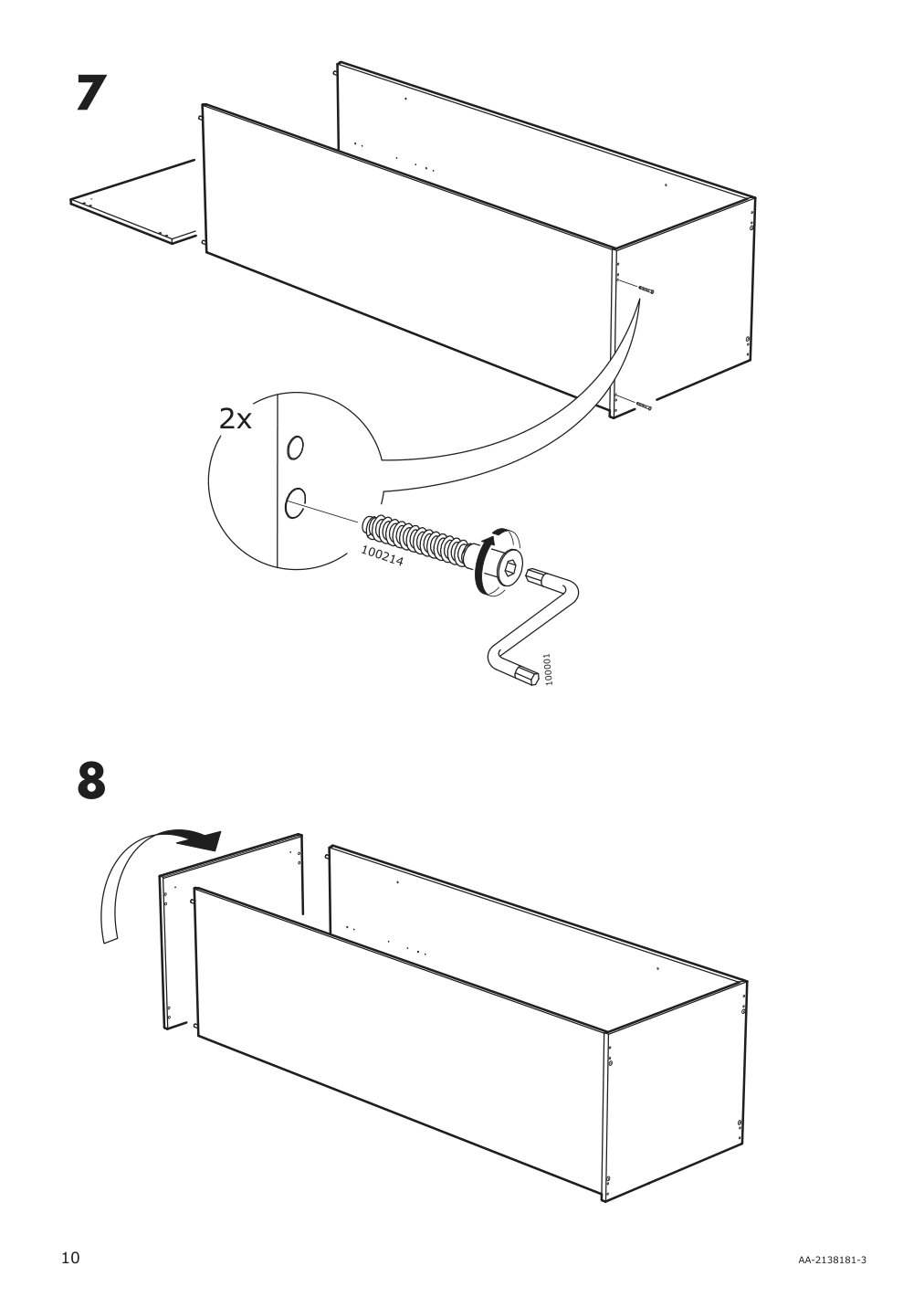 Assembly instructions for IKEA Godishus wardrobe white | Page 10 - IKEA GODISHUS wardrobe 504.224.94