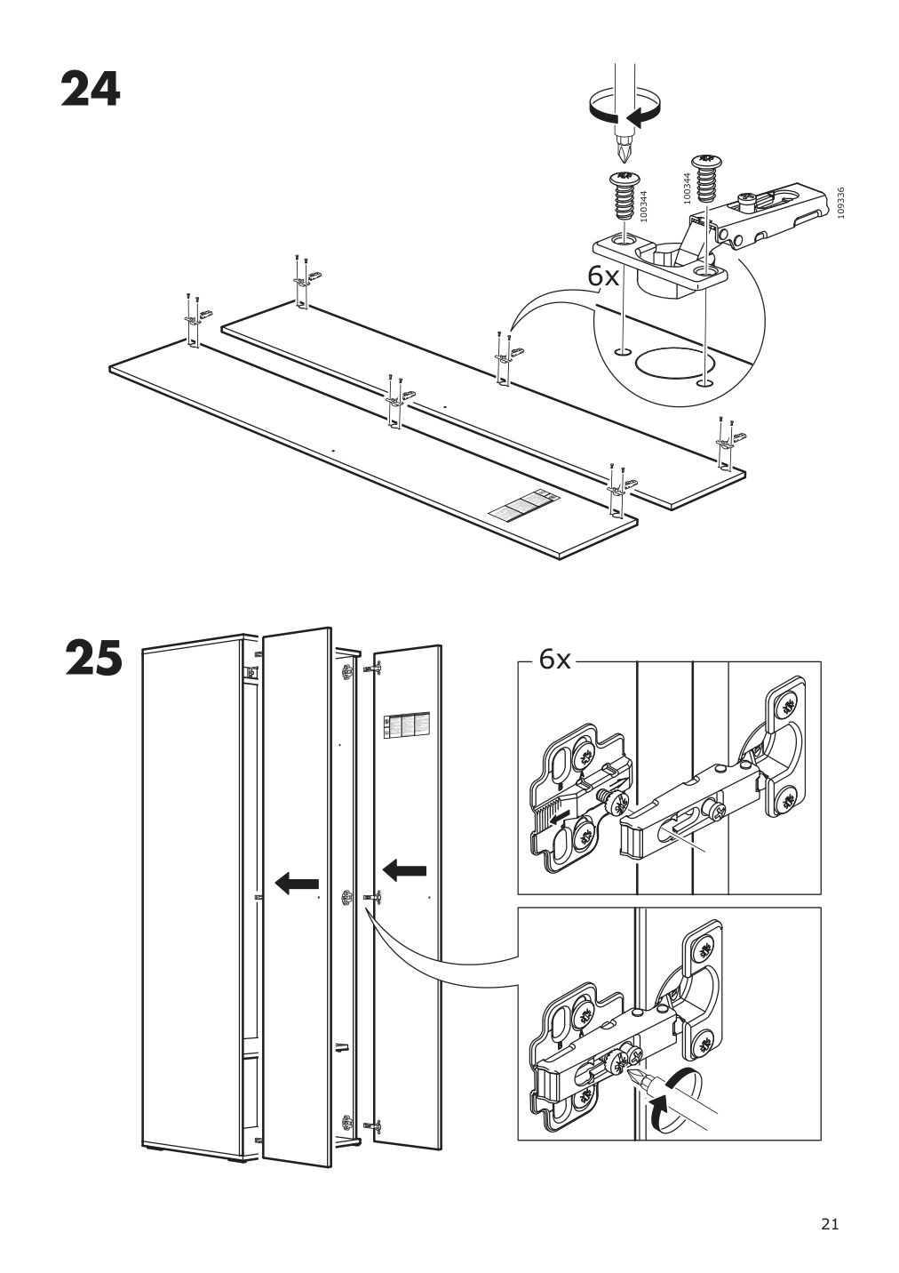 Assembly instructions for IKEA Godishus wardrobe white | Page 21 - IKEA GODISHUS wardrobe 504.224.94