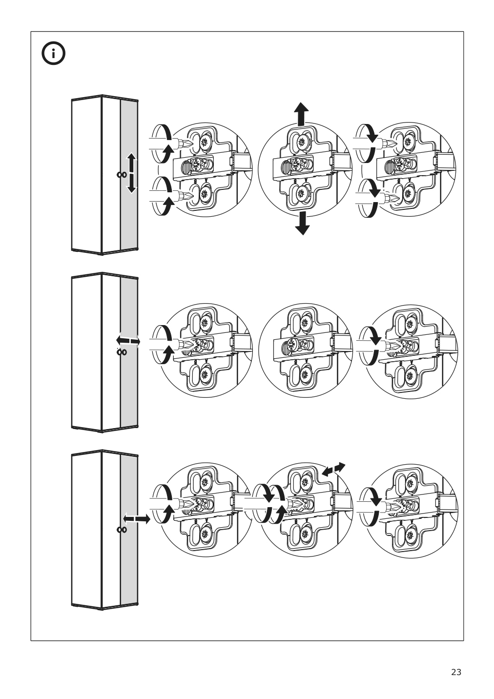 Assembly instructions for IKEA Godishus wardrobe white | Page 23 - IKEA GODISHUS wardrobe 504.224.94