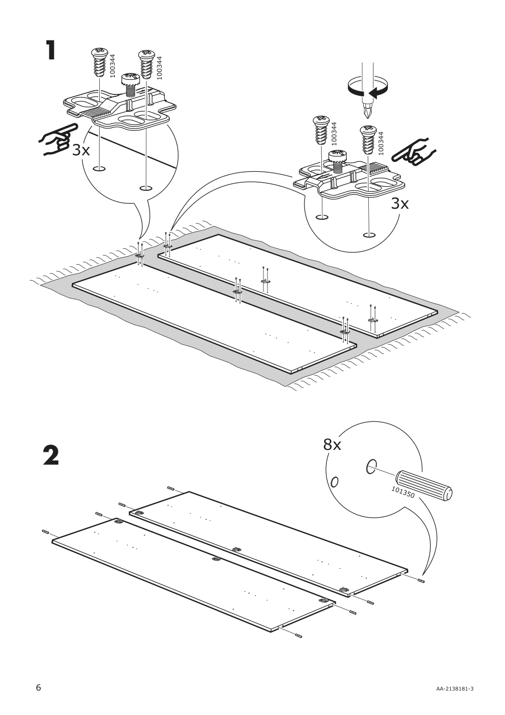 Assembly instructions for IKEA Godishus wardrobe white | Page 6 - IKEA GODISHUS wardrobe 504.224.94