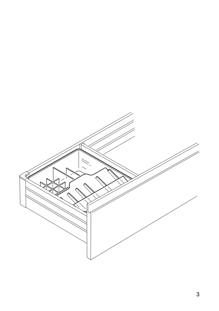 Assembly instructions for IKEA Godmorgon box with compartments smoked | Page 3 - IKEA GODMORGON box with compartments 104.002.67