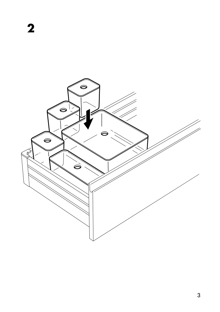 Assembly instructions for IKEA Godmorgon box with lid set of 5 smoked | Page 3 - IKEA GODMORGON box with lid, set of 5 504.002.70