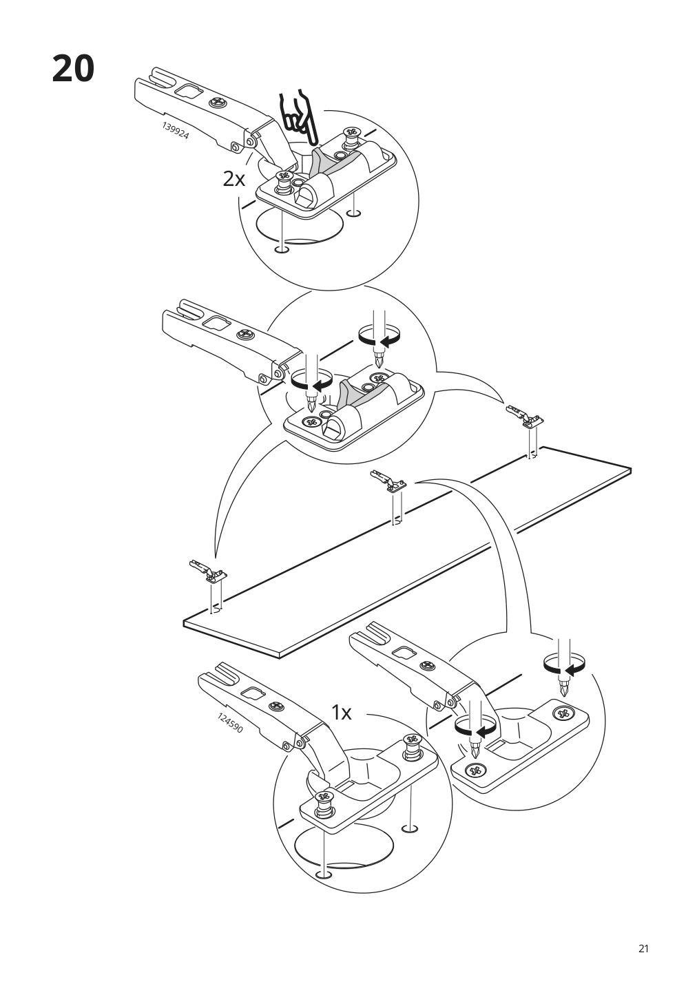 Assembly instructions for IKEA Godmorgon high cabinet brown stained ash effect | Page 21 - IKEA GODMORGON / ODENSVIK bathroom furniture, set of 6 393.223.25