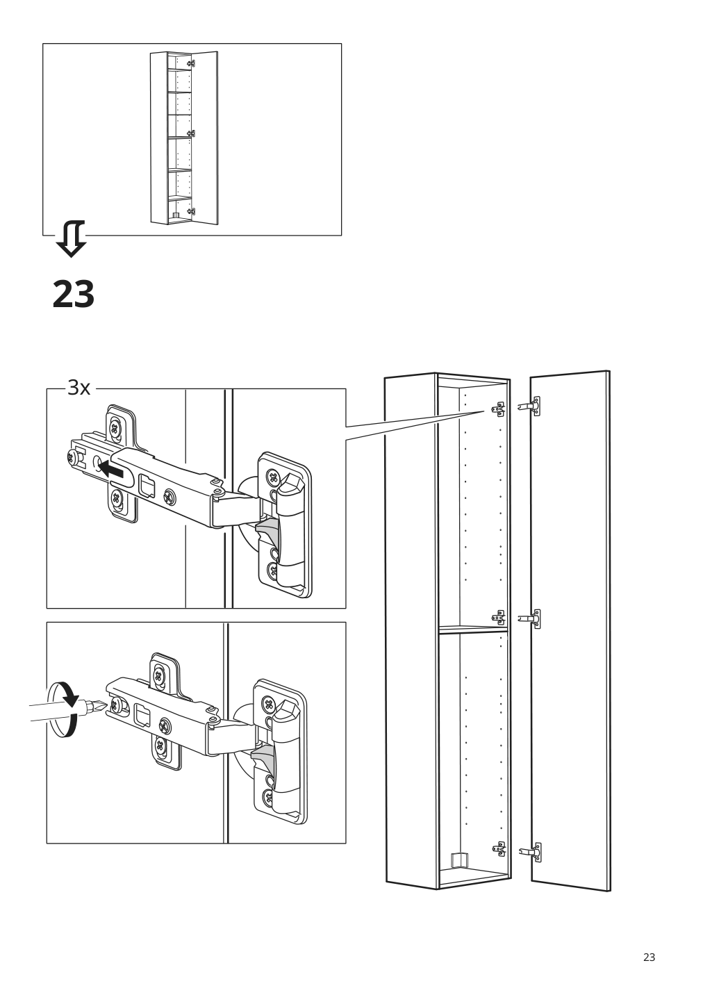 Assembly instructions for IKEA Godmorgon high cabinet brown stained ash effect | Page 23 - IKEA GODMORGON high cabinet 404.578.51