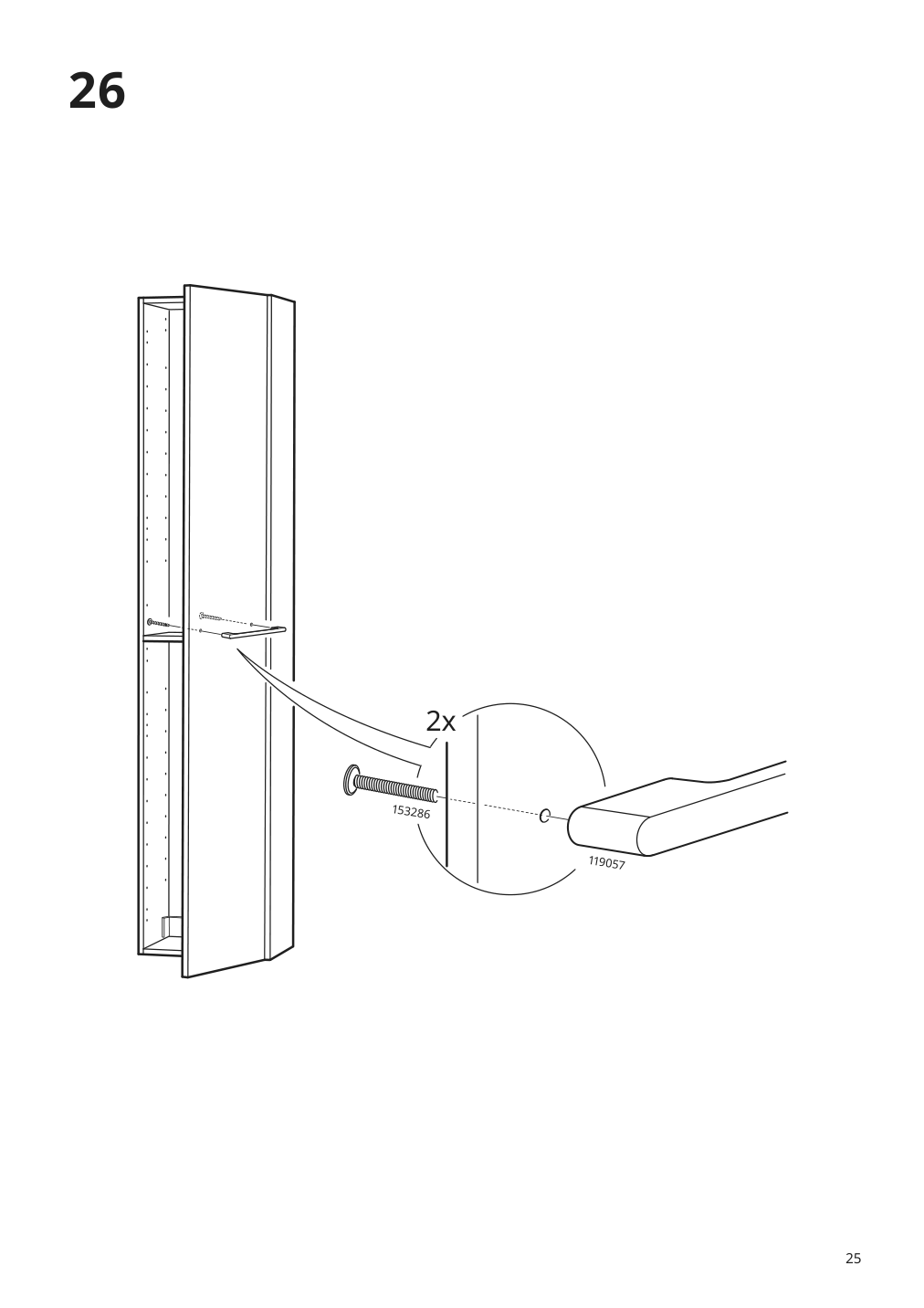 Assembly instructions for IKEA Godmorgon high cabinet brown stained ash effect | Page 25 - IKEA GODMORGON / ODENSVIK bathroom furniture, set of 6 393.223.25