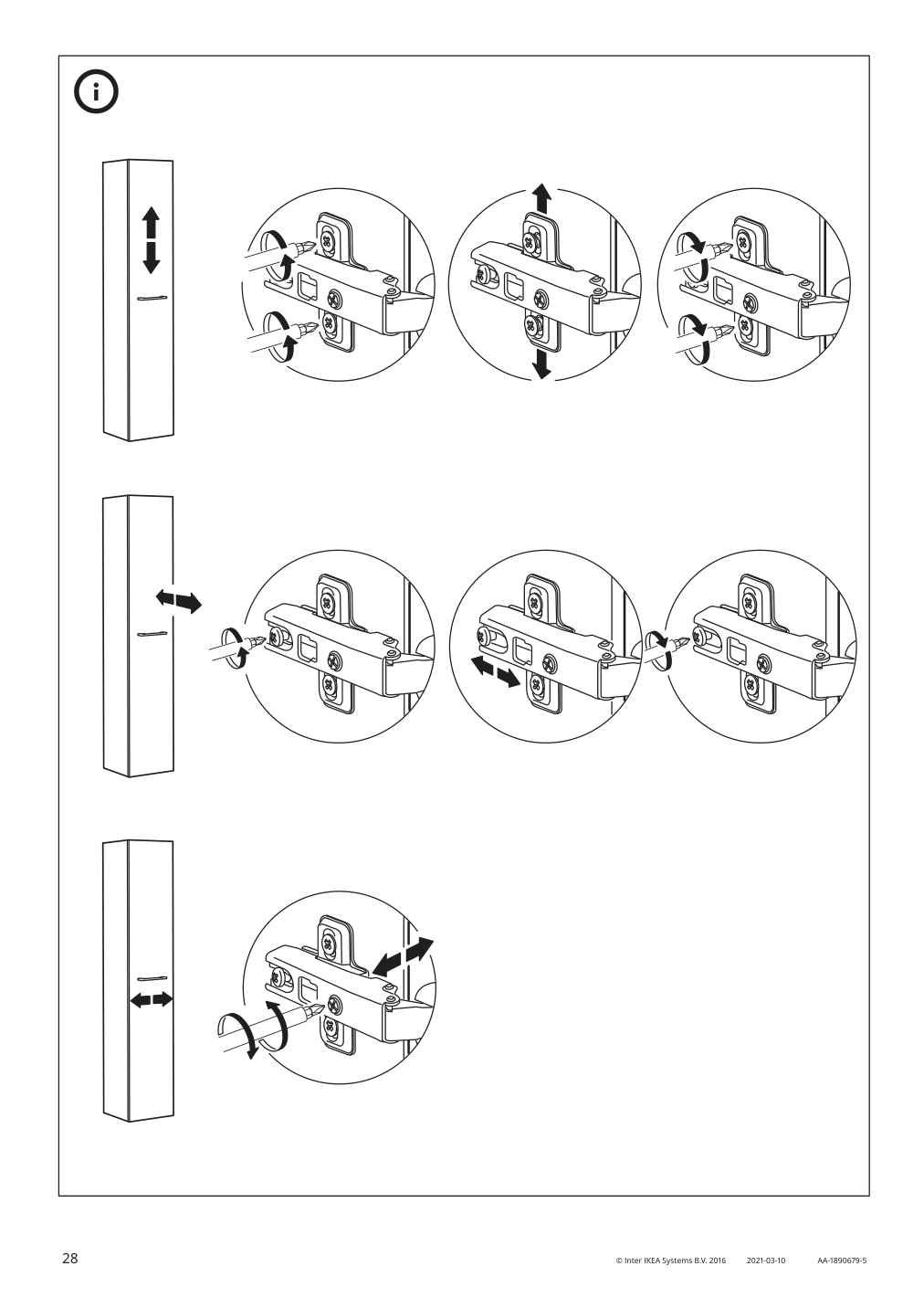 Assembly instructions for IKEA Godmorgon high cabinet brown stained ash effect | Page 28 - IKEA GODMORGON high cabinet 404.578.51