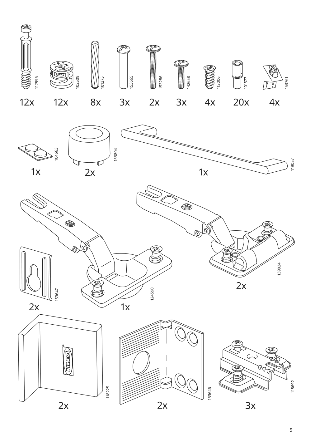 Assembly instructions for IKEA Godmorgon high cabinet brown stained ash effect | Page 5 - IKEA GODMORGON / ODENSVIK bathroom furniture, set of 6 393.223.25