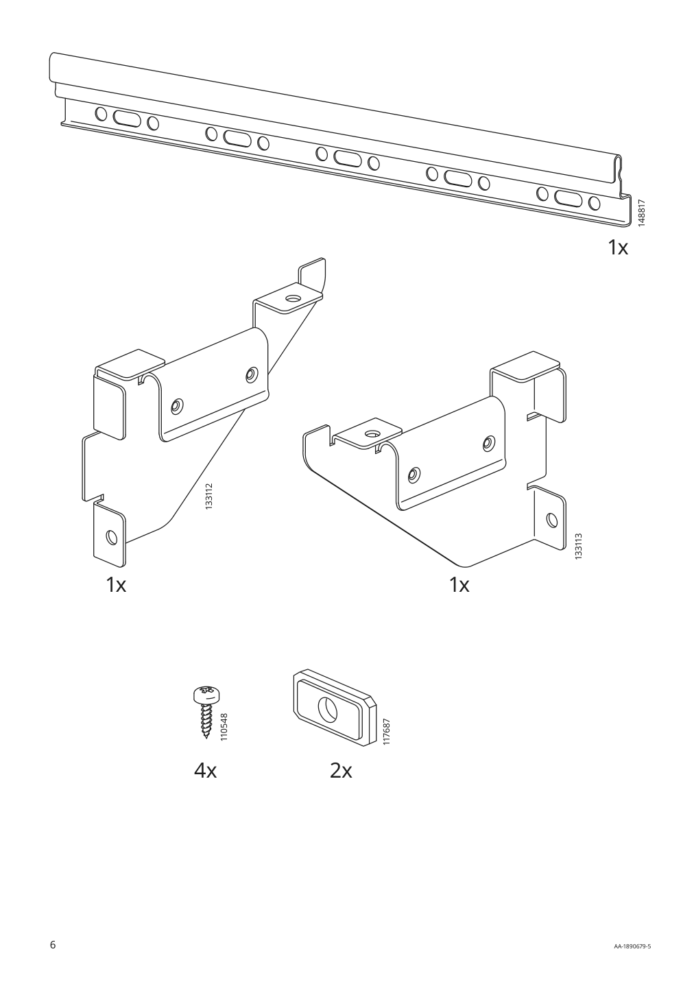 Assembly instructions for IKEA Godmorgon high cabinet brown stained ash effect | Page 6 - IKEA GODMORGON high cabinet 404.578.51