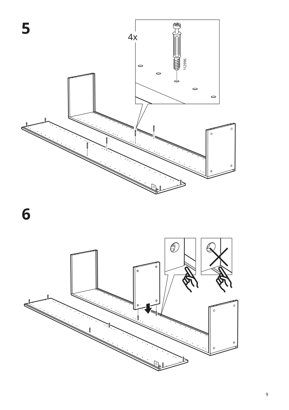 Assembly instructions for IKEA Godmorgon high cabinet brown stained ash effect | Page 9 - IKEA GODMORGON / ODENSVIK bathroom furniture, set of 6 393.223.25