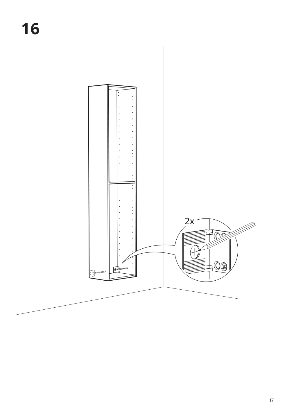 Assembly instructions for IKEA Godmorgon high cabinet gillburen dark gray | Page 17 - IKEA GODMORGON high cabinet 504.812.47