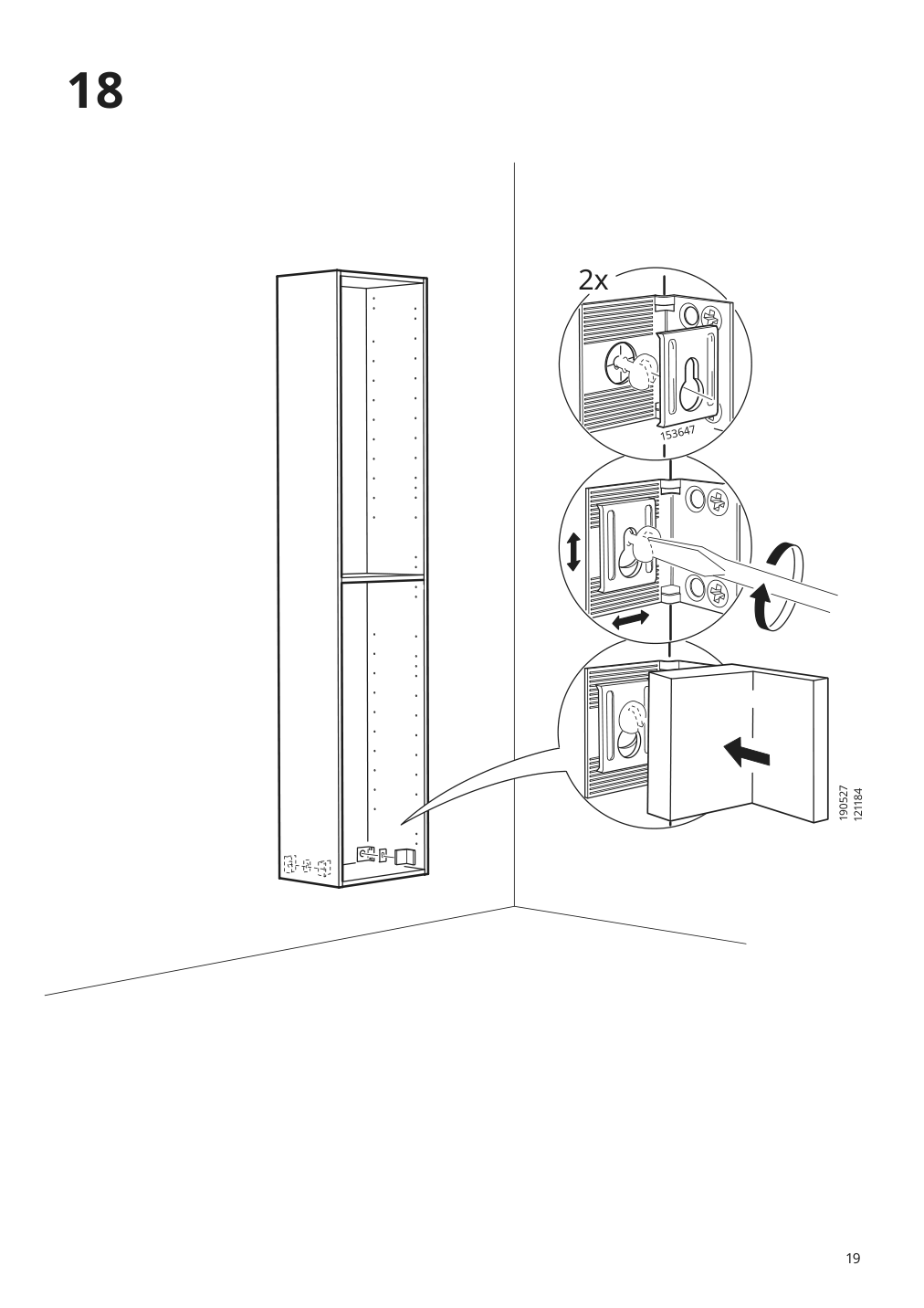 Assembly instructions for IKEA Godmorgon high cabinet gillburen dark gray | Page 19 - IKEA GODMORGON high cabinet 504.812.47