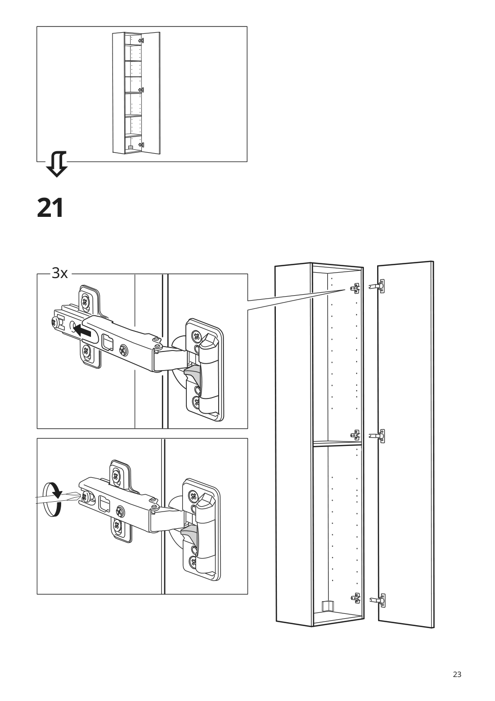 Assembly instructions for IKEA Godmorgon high cabinet gillburen dark gray | Page 23 - IKEA GODMORGON high cabinet 504.812.47