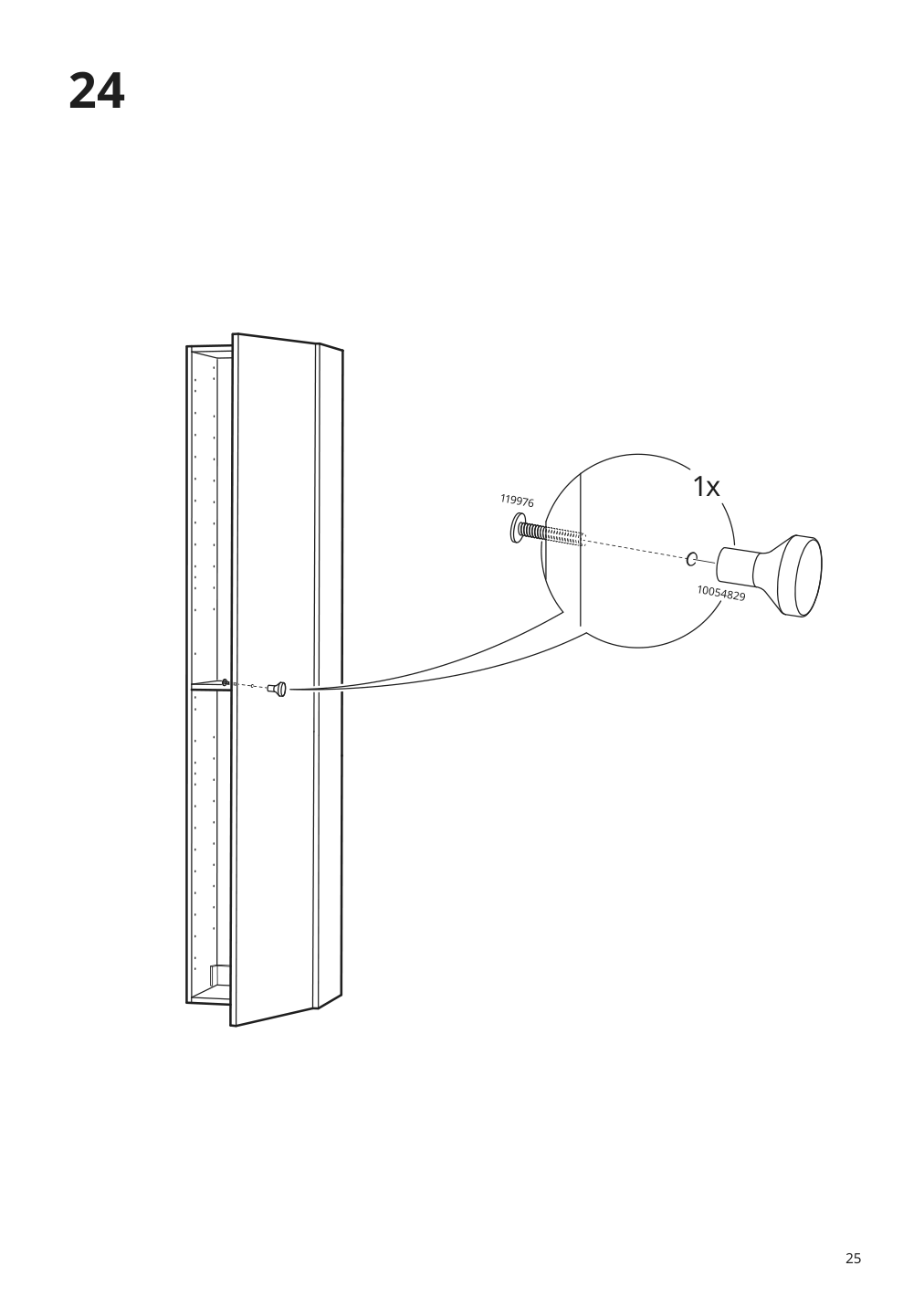 Assembly instructions for IKEA Godmorgon high cabinet gillburen dark gray | Page 25 - IKEA GODMORGON/TOLKEN / TÖRNVIKEN bathroom furniture, set of 7 893.373.53