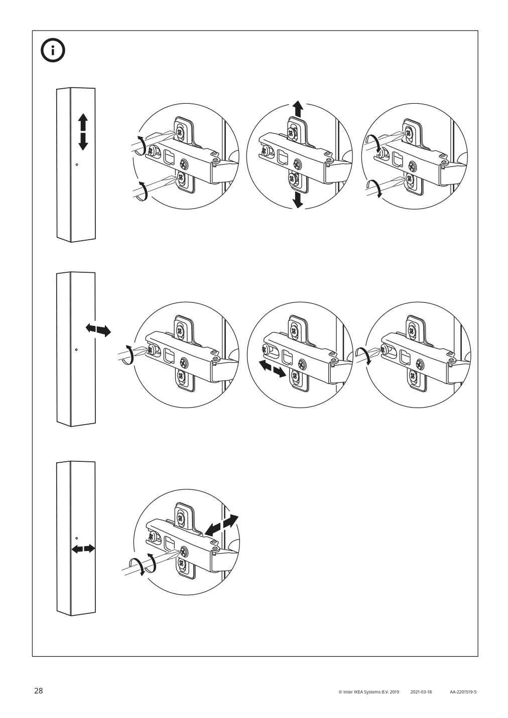 Assembly instructions for IKEA Godmorgon high cabinet gillburen dark gray | Page 28 - IKEA GODMORGON/TOLKEN / TÖRNVIKEN bathroom furniture, set of 7 893.373.53