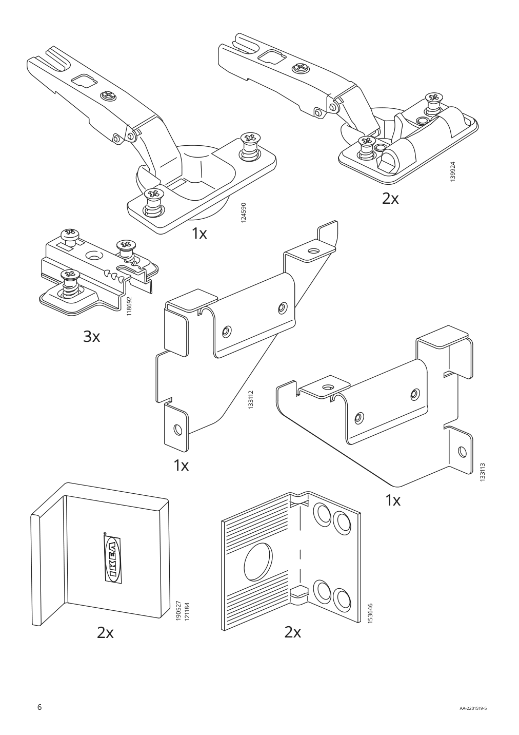 Assembly instructions for IKEA Godmorgon high cabinet gillburen dark gray | Page 6 - IKEA GODMORGON/TOLKEN / TÖRNVIKEN bathroom furniture, set of 7 893.373.53