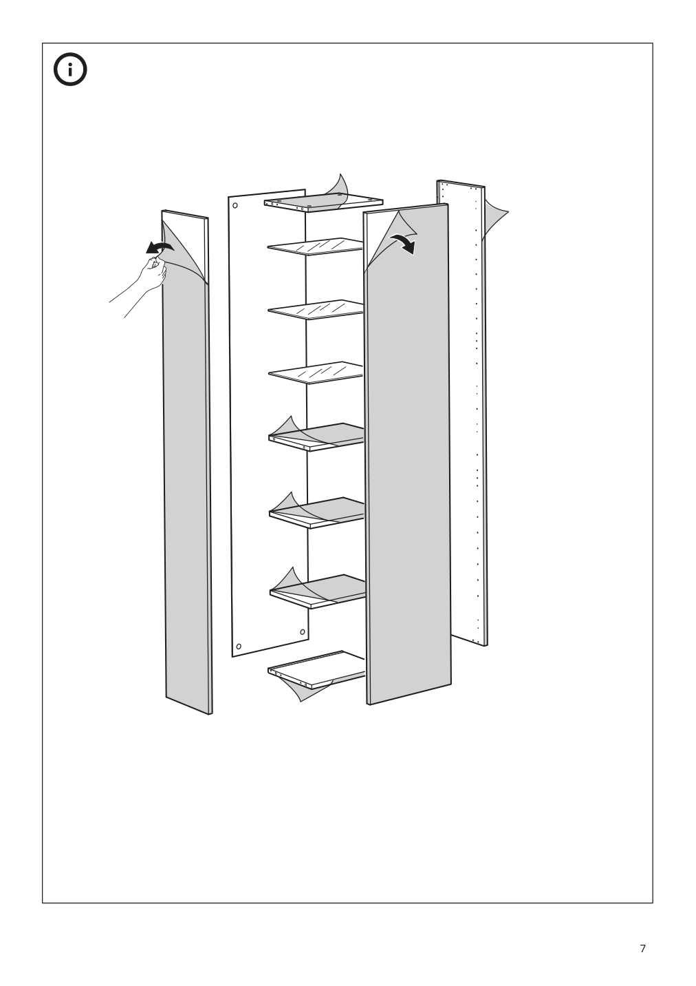 Assembly instructions for IKEA Godmorgon high cabinet gillburen dark gray | Page 7 - IKEA GODMORGON/TOLKEN / TÖRNVIKEN bathroom furniture, set of 7 893.373.53