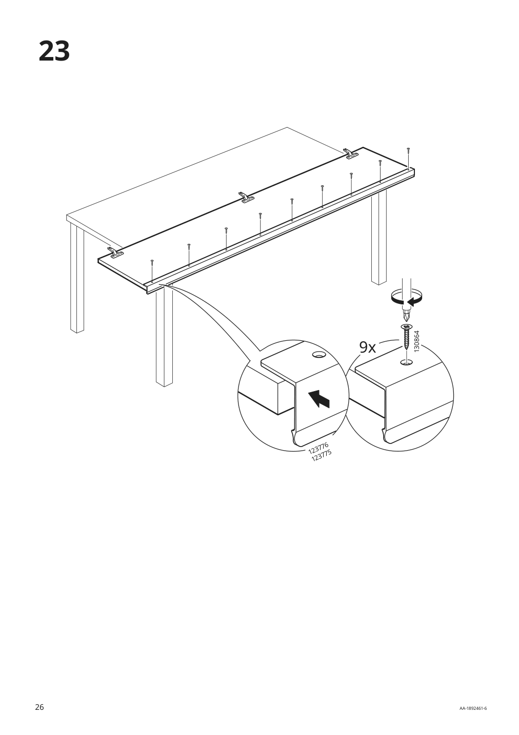 Assembly instructions for IKEA Godmorgon high cabinet high gloss gray | Page 26 - IKEA GODMORGON high cabinet 303.440.63