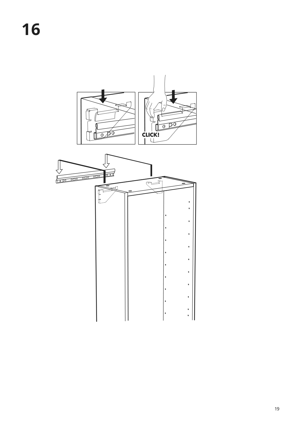 Assembly instructions for IKEA Godmorgon high cabinet high gloss white | Page 19 - IKEA GODMORGON high cabinet 803.440.65