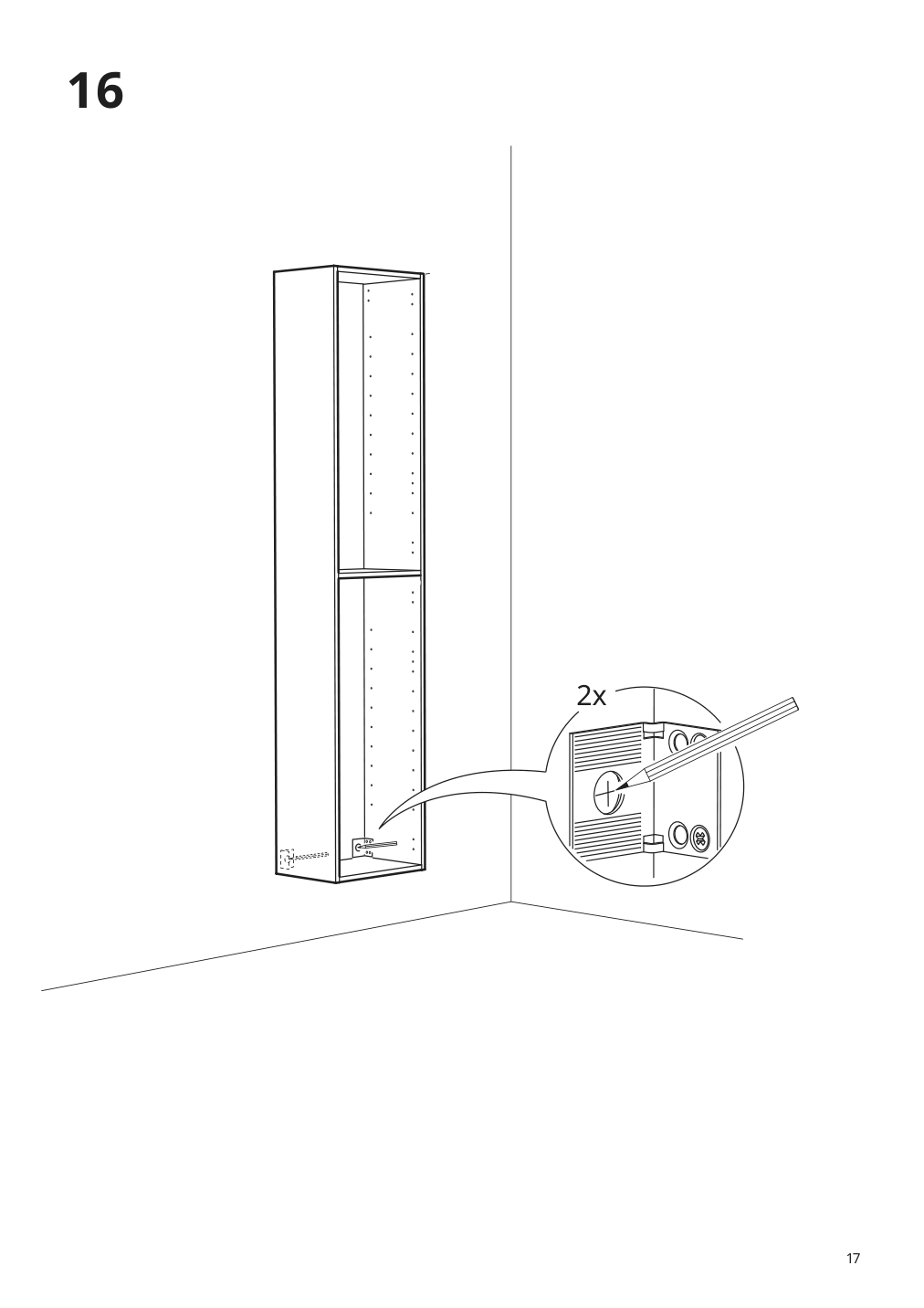 Assembly instructions for IKEA Godmorgon high cabinet kasjoen light gray | Page 17 - IKEA GODMORGON / RÄTTVIKEN bathroom furniture, set of 5 793.046.97