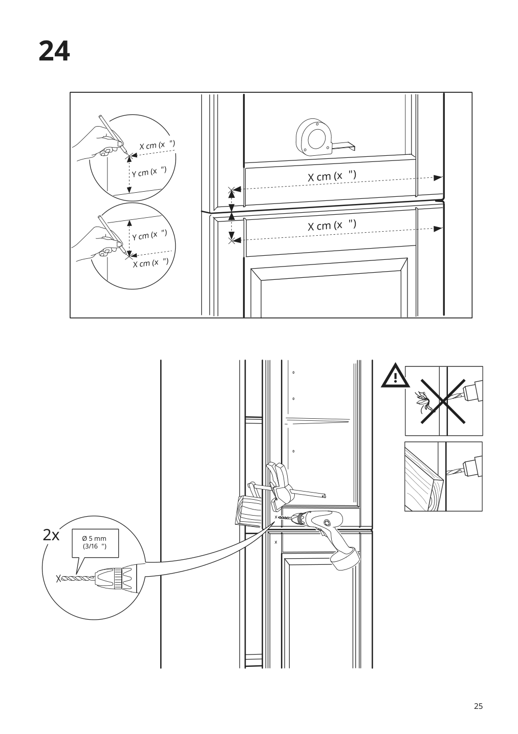 Assembly instructions for IKEA Godmorgon high cabinet kasjoen light gray | Page 25 - IKEA GODMORGON / RÄTTVIKEN bathroom furniture, set of 5 793.046.97