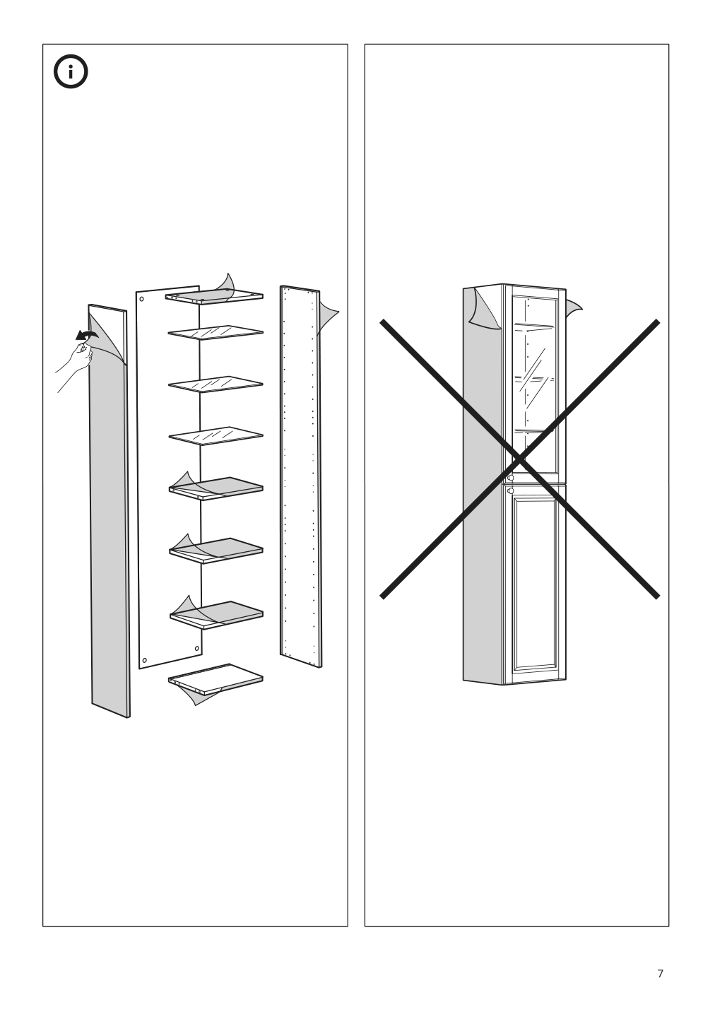 Assembly instructions for IKEA Godmorgon high cabinet kasjoen light gray | Page 7 - IKEA GODMORGON/TOLKEN / KATTEVIK bathroom furniture, set of 6 993.163.31