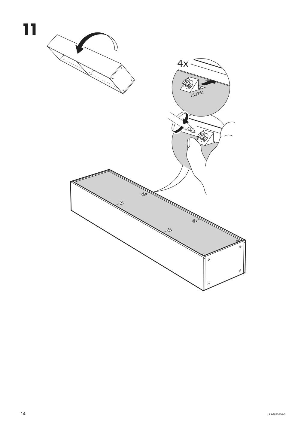 Assembly instructions for IKEA Godmorgon high cabinet white | Page 14 - IKEA GODMORGON high cabinet 003.440.69