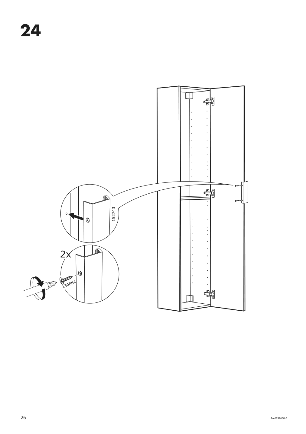 Assembly instructions for IKEA Godmorgon high cabinet white | Page 26 - IKEA GODMORGON high cabinet 003.440.69