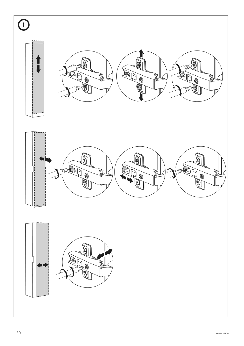 Assembly instructions for IKEA Godmorgon high cabinet white | Page 30 - IKEA GODMORGON high cabinet 003.440.69