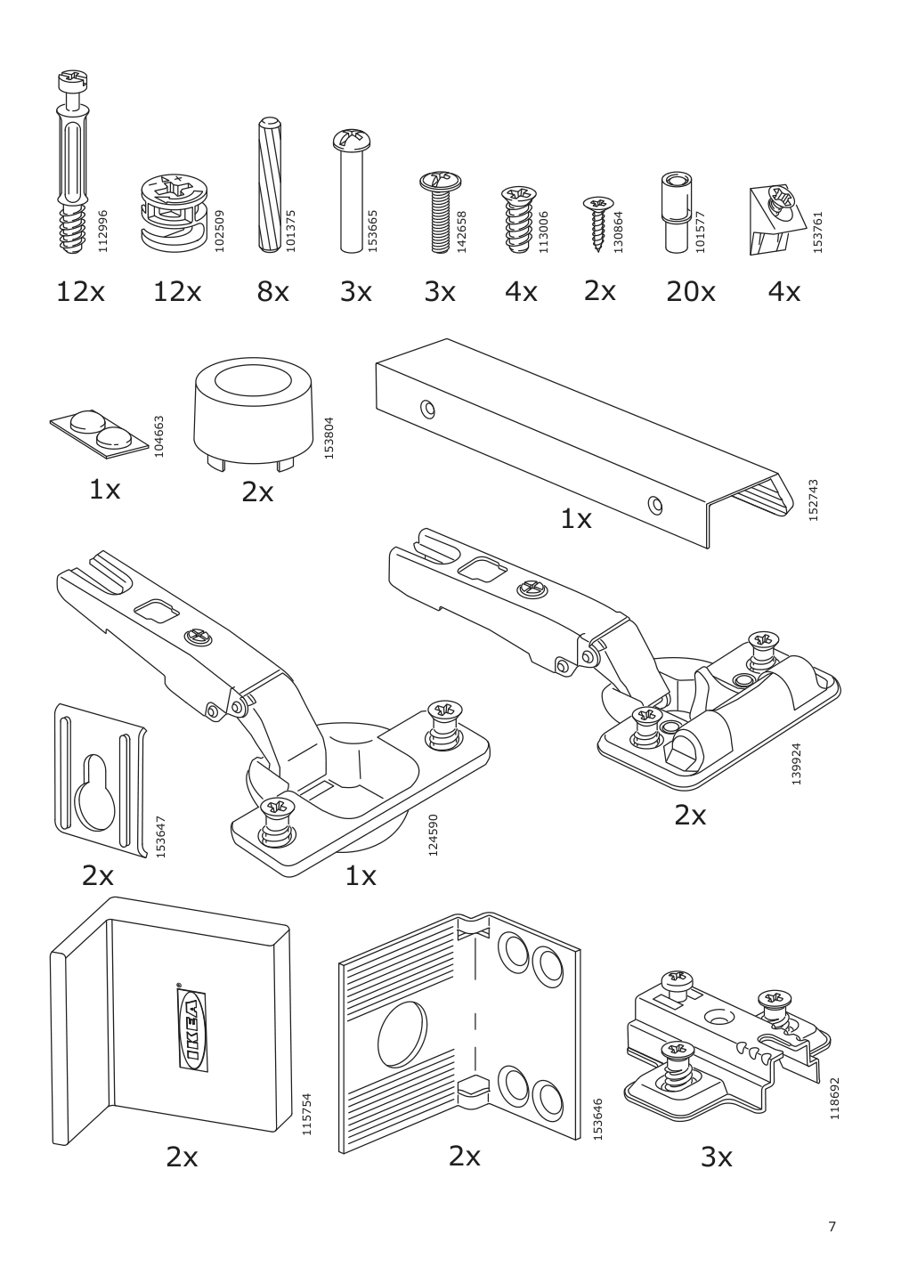 Assembly instructions for IKEA Godmorgon high cabinet white | Page 7 - IKEA GODMORGON high cabinet 003.440.69