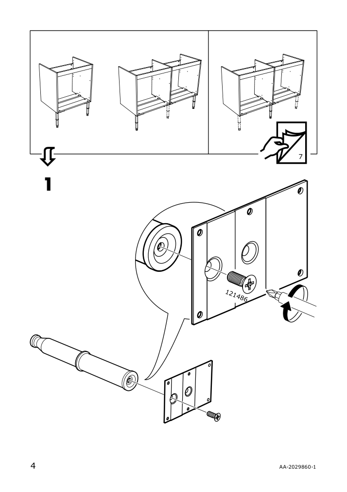 Assembly instructions for IKEA Godmorgon leg kasjoen shiny | Page 4 - IKEA GODMORGON leg 903.917.30