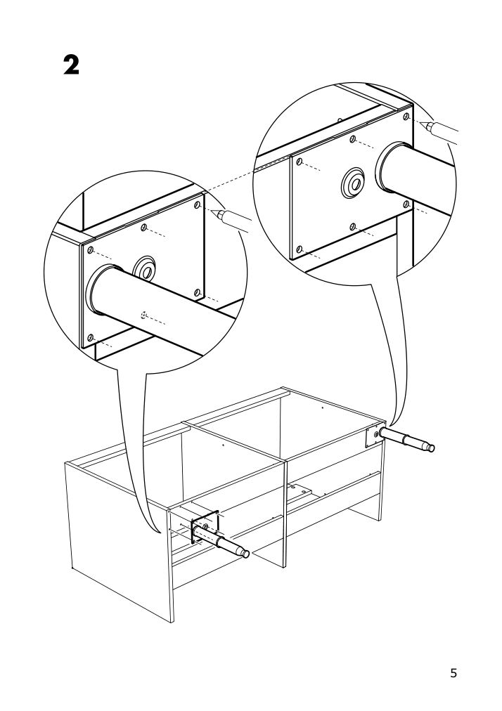 Assembly instructions for IKEA Godmorgon leg kasjoen shiny | Page 5 - IKEA GODMORGON leg 903.917.30