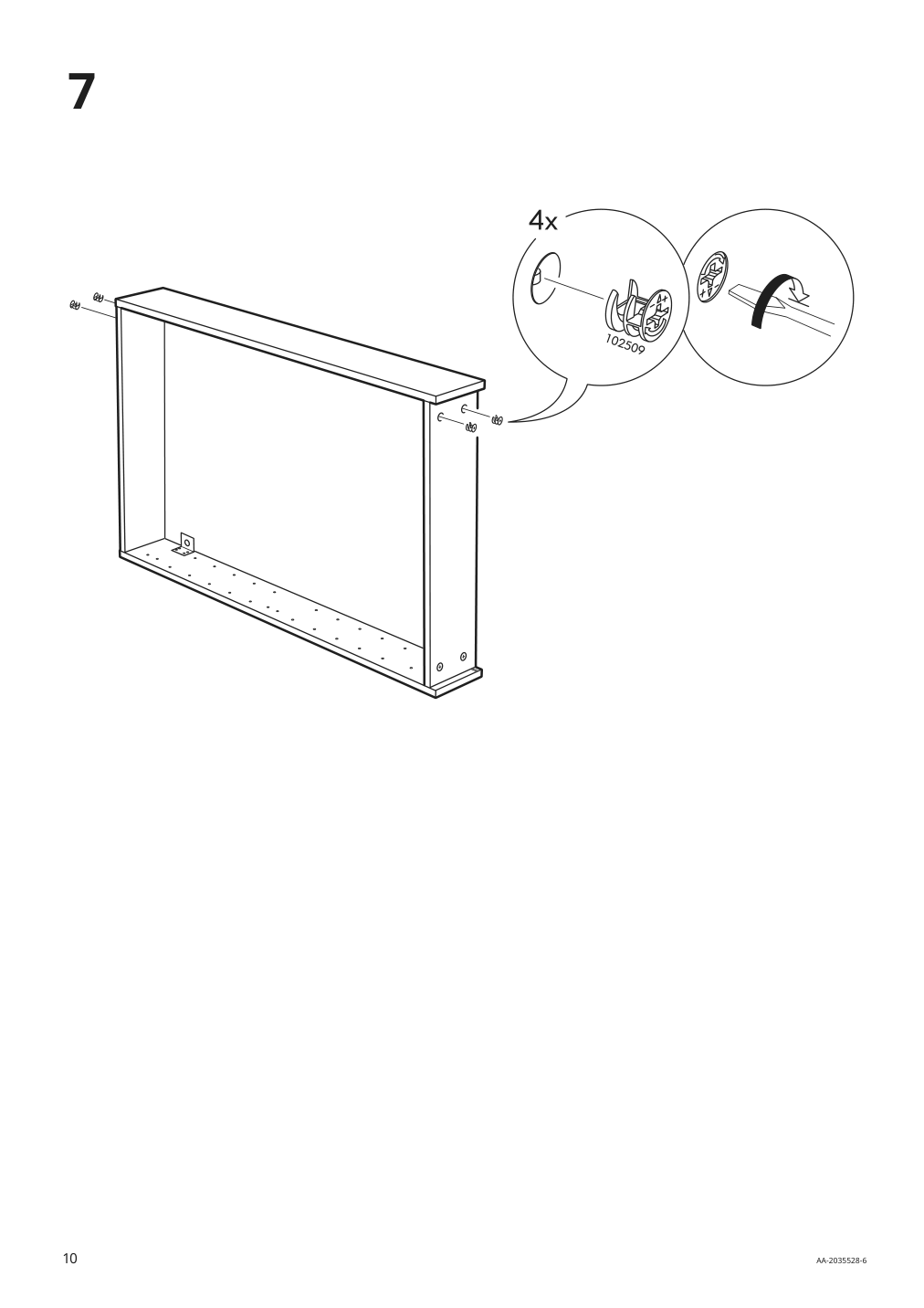 Assembly instructions for IKEA Godmorgon mirror cabinet with 2 doors kasjoen light gray | Page 10 - IKEA GODMORGON/TOLKEN / KATTEVIK bathroom furniture, set of 6 993.163.31