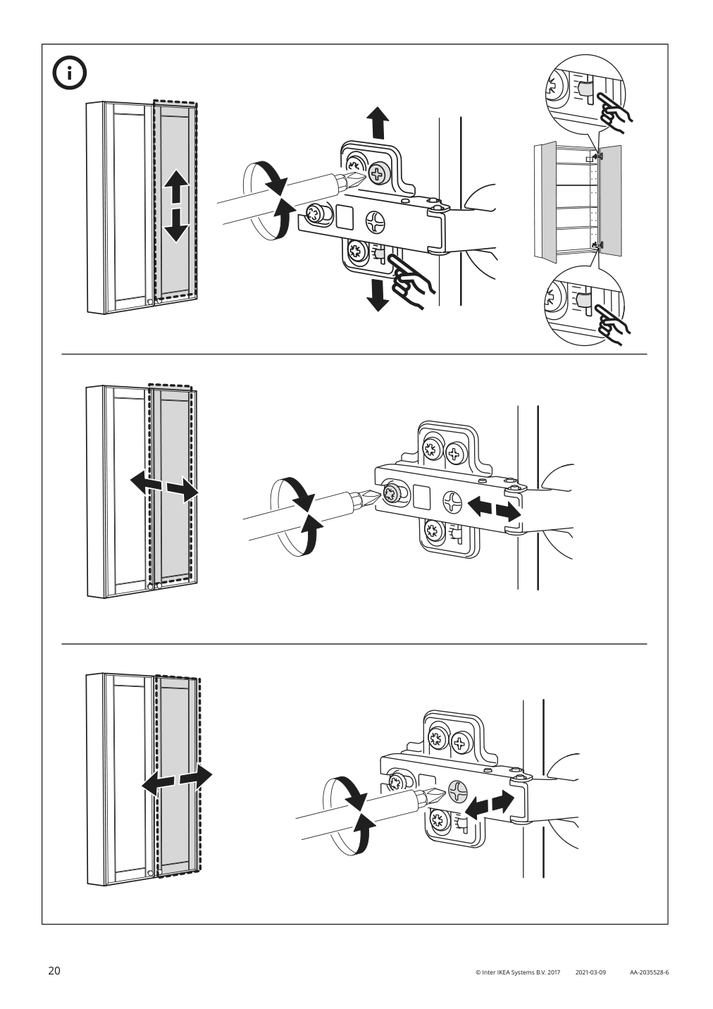 Assembly instructions for IKEA Godmorgon mirror cabinet with 2 doors kasjoen light gray | Page 20 - IKEA GODMORGON / RÄTTVIKEN bathroom furniture, set of 5 793.046.97