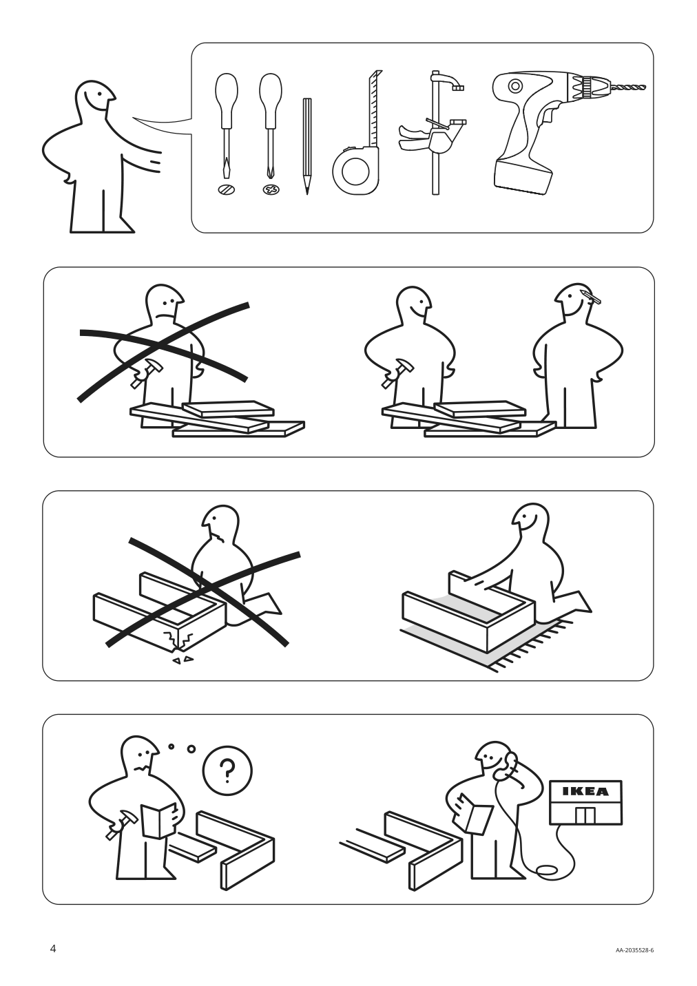 Assembly instructions for IKEA Godmorgon mirror cabinet with 2 doors kasjoen light gray | Page 4 - IKEA GODMORGON / RÄTTVIKEN bathroom furniture, set of 5 793.046.97