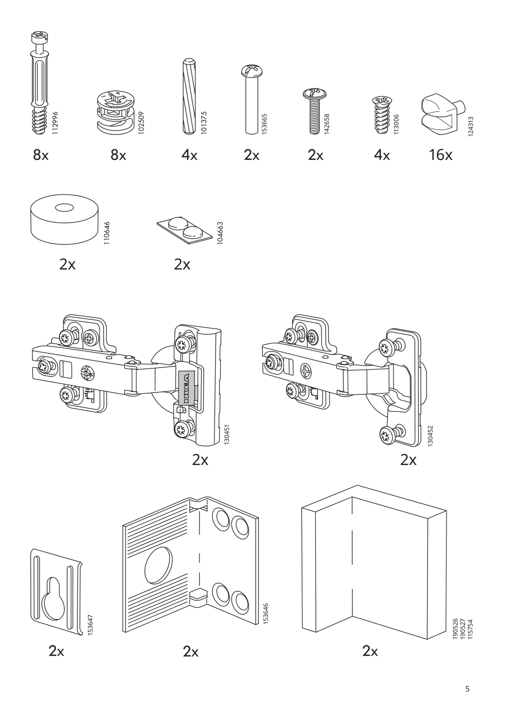 Assembly instructions for IKEA Godmorgon mirror cabinet with 2 doors kasjoen light gray | Page 5 - IKEA GODMORGON / RÄTTVIKEN bathroom furniture, set of 4 993.151.62