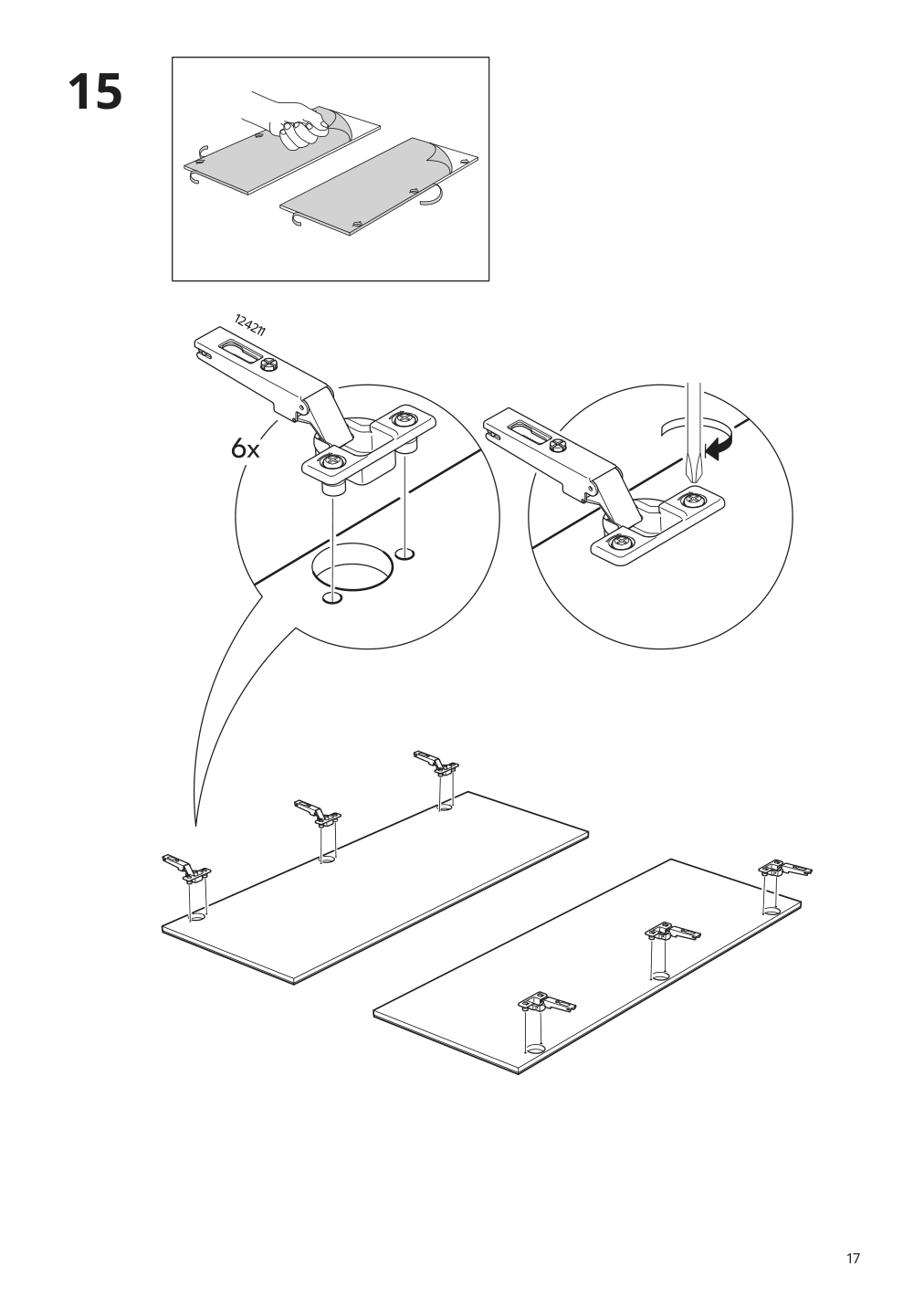 Assembly instructions for IKEA Godmorgon mirror cabinet with 2 doors mirror glass | Page 17 - IKEA GODMORGON mirror cabinet with 2 doors 102.189.99