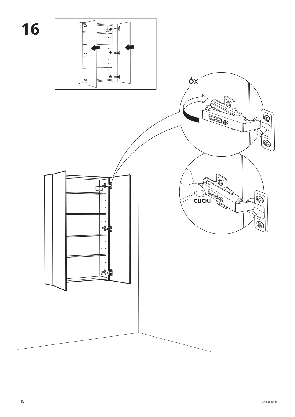 Assembly instructions for IKEA Godmorgon mirror cabinet with 2 doors mirror glass | Page 18 - IKEA GODMORGON mirror cabinet with 2 doors 102.189.99