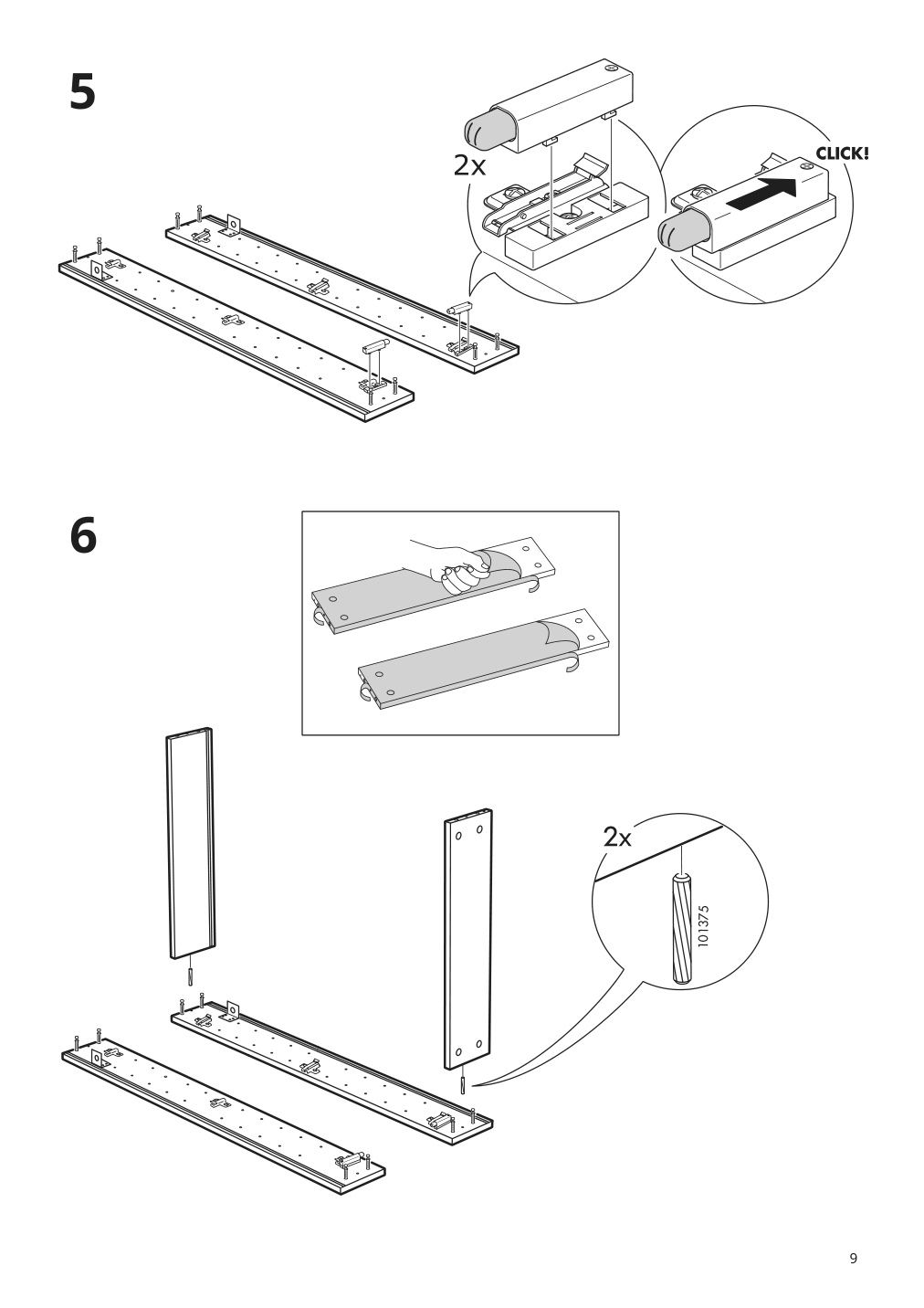 Assembly instructions for IKEA Godmorgon mirror cabinet with 2 doors mirror glass | Page 9 - IKEA GODMORGON/TOLKEN / TÖRNVIKEN bathroom furniture, set of 7 893.373.53