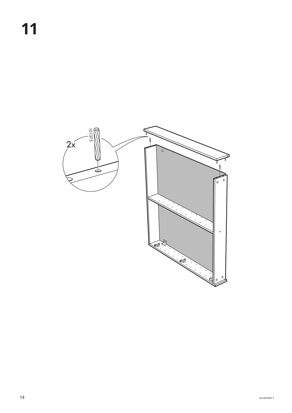 Assembly instructions for IKEA Godmorgon mirror cabinet with 2 doors mirror glass | Page 14 - IKEA GODMORGON mirror cabinet with 2 doors 603.043.53