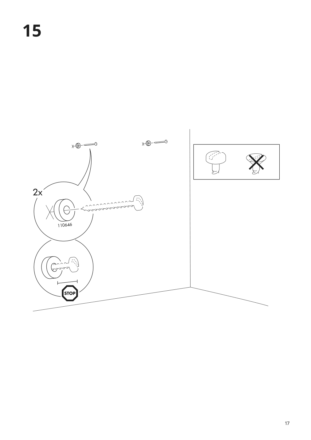 Assembly instructions for IKEA Godmorgon mirror cabinet with 2 doors mirror glass | Page 17 - IKEA GODMORGON / ODENSVIK bathroom furniture, set of 6 393.223.25