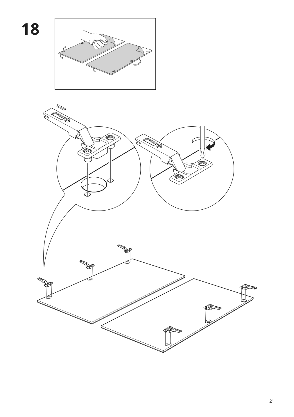 Assembly instructions for IKEA Godmorgon mirror cabinet with 2 doors mirror glass | Page 21 - IKEA GODMORGON / ODENSVIK bathroom furniture, set of 6 393.223.25