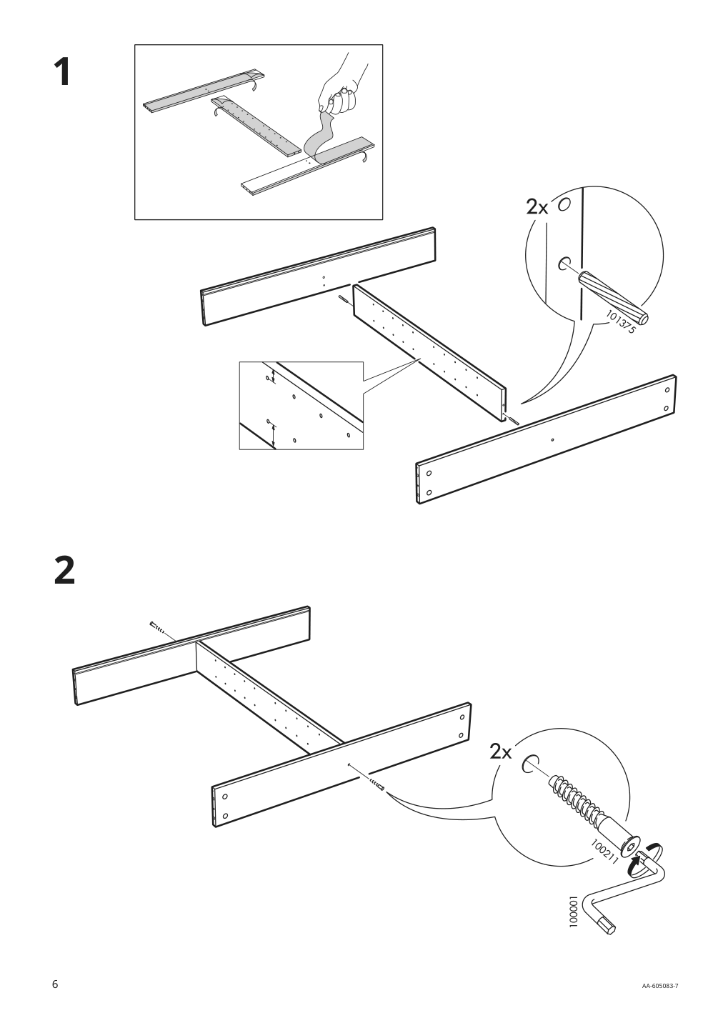 Assembly instructions for IKEA Godmorgon mirror cabinet with 2 doors mirror glass | Page 6 - IKEA GODMORGON mirror cabinet with 2 doors 603.043.53