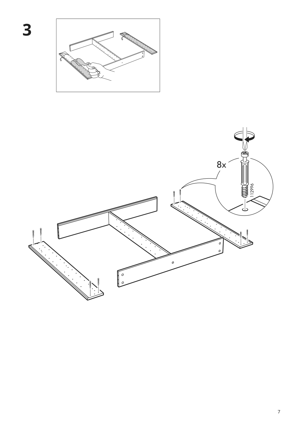 Assembly instructions for IKEA Godmorgon mirror cabinet with 2 doors mirror glass | Page 7 - IKEA GODMORGON / ODENSVIK bathroom furniture, set of 6 393.223.25