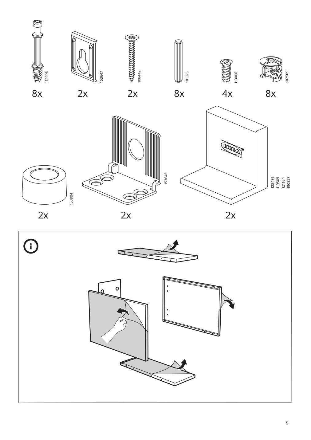 Assembly instructions for IKEA Godmorgon open cabinet gillburen dark gray | Page 5 - IKEA GODMORGON/TOLKEN / HÖRVIK sink cabinet w countertop sink 894.853.86