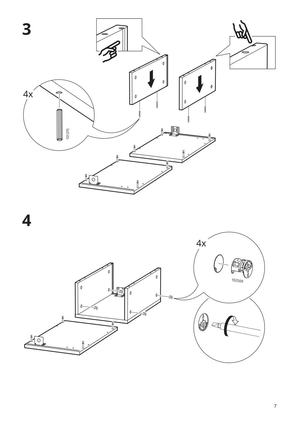 Assembly instructions for IKEA Godmorgon open cabinet gillburen dark gray | Page 7 - IKEA GODMORGON/TOLKEN / TÖRNVIKEN cabinet, countertop, 19 5/8" sink 494.770.91